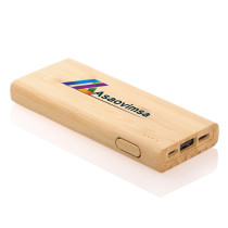 Bambusowy power bank 5000 mAh B'RIGHT z logo firmy w LazyStore!