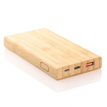 Bambusowy power bank 8000 mAh B'RIGHT z logo firmy w LazyStore!
