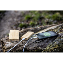 Bambusowy power bank 8000 mAh B'RIGHT z logo firmy w LazyStore!
