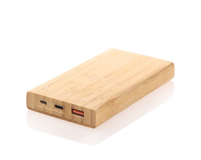 Bambusowy power bank 8000 mAh B'RIGHT z logo firmy w LazyStore!