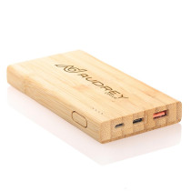 Bambusowy power bank 8000 mAh B'RIGHT z logo firmy w LazyStore!