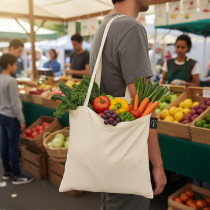Torba B'RIGHT z bawełny organicznej z logo firmy w LazyStore!