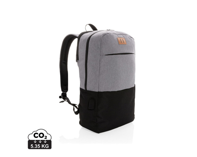 Plecak na laptopa 15,6", ochrona RFID z logo firmy w LazyStore!