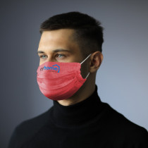 Maseczka ochronna wielokrotnego użytku z logo firmy w LazyStore!
