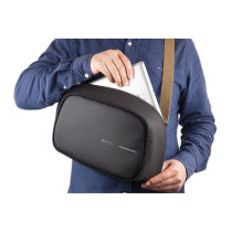 Bobby Sling, plecak chroniący przed kieszonkowcami z logo firmy w LazyStore!