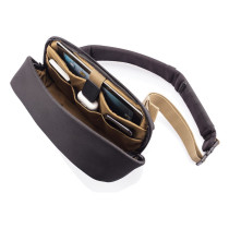 Bobby Sling, plecak chroniący przed kieszonkowcami z logo firmy w LazyStore!