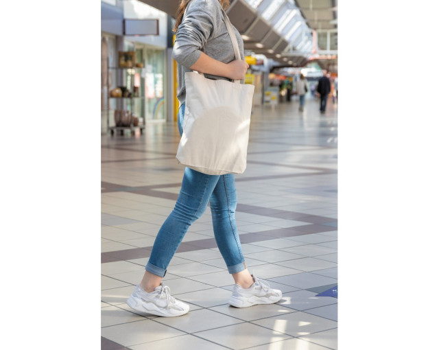 Torba z bawełny z recyklingu Impact Aware™ z logo firmy w LazyStore!