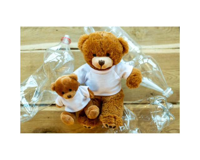 Pluszowy miś RPET | Nicky Brown Junior R z logo firmy w LazyStore!