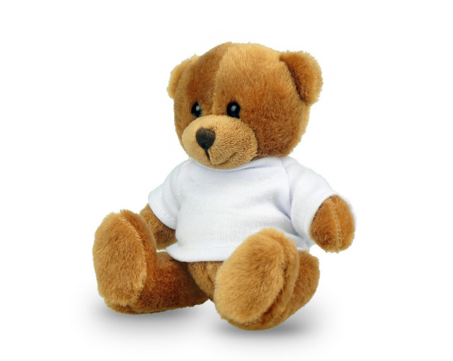 Pluszowy miś RPET | Nicky Brown Junior R z logo firmy w LazyStore!