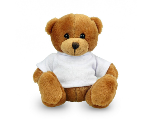 Pluszowy miś RPET | Nicky Brown Junior R z logo firmy w LazyStore!