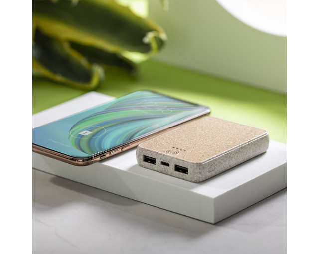 Bezprzewodowy power bank 5000 mAh, ładowarka bezprzewodowa 5W z logo firmy w LazyStore!