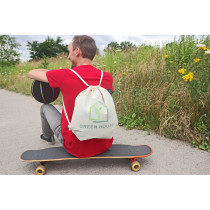 Worek ze sznurkiem B'RIGHT z bawełny organicznej z logo firmy w LazyStore!