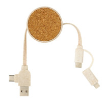 Zwijany kabel do ładowania z logo firmy w LazyStore!