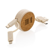 Zwijany kabel do ładowania z logo firmy w LazyStore!