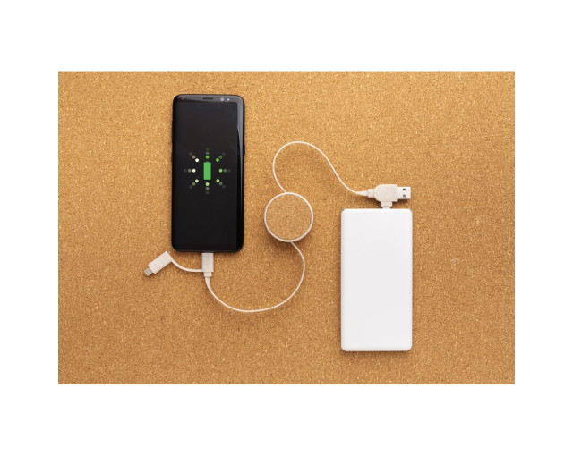 Zwijany kabel do ładowania z logo firmy w LazyStore!
