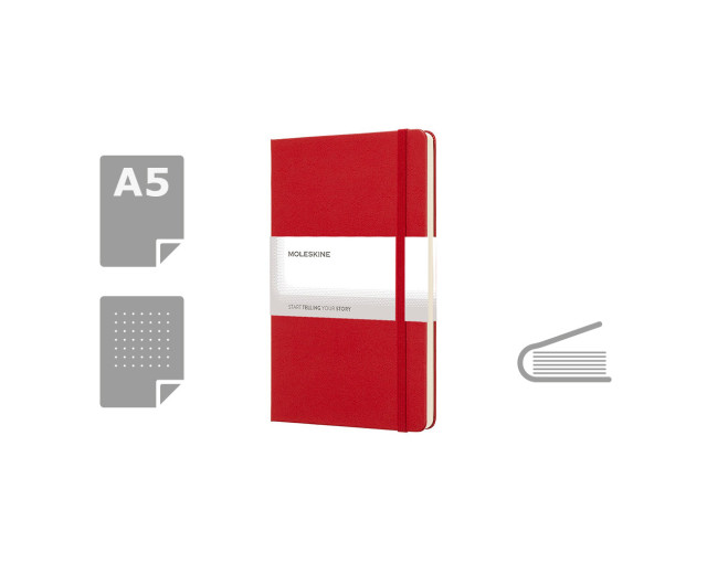MOLESKINE Notatnik ok. A5 z logo firmy w LazyStore!