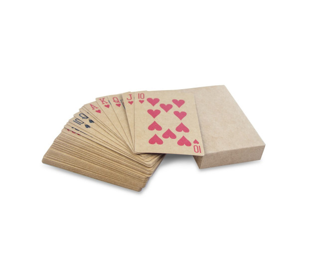 Karty do gry z papieru z recyklingu z logo firmy w LazyStore!
