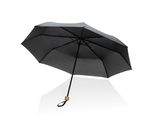 Mały bambusowy parasol 20.5" Impact AWARE rPET z logo firmy w LazyStore!