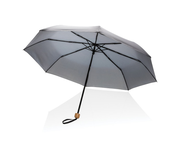 Mały bambusowy parasol 20.5" Impact AWARE rPET z logo firmy w LazyStore!