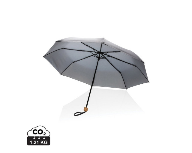 Mały bambusowy parasol 20.5" Impact AWARE rPET z logo firmy w LazyStore!