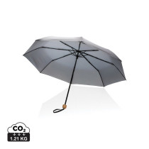 Mały bambusowy parasol 20.5" Impact AWARE rPET z logo firmy w LazyStore!