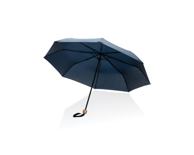 Mały bambusowy parasol 20.5" Impact AWARE rPET z logo firmy w LazyStore!