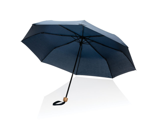 Mały bambusowy parasol 20.5" Impact AWARE rPET z logo firmy w LazyStore!