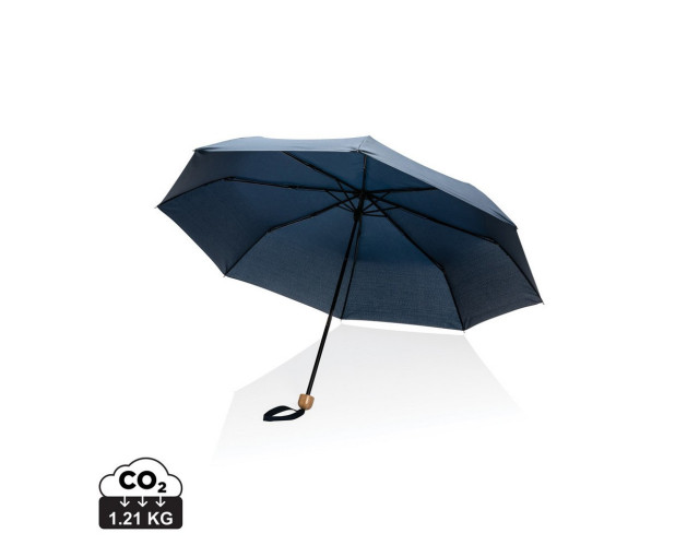 Mały bambusowy parasol 20.5" Impact AWARE rPET z logo firmy w LazyStore!