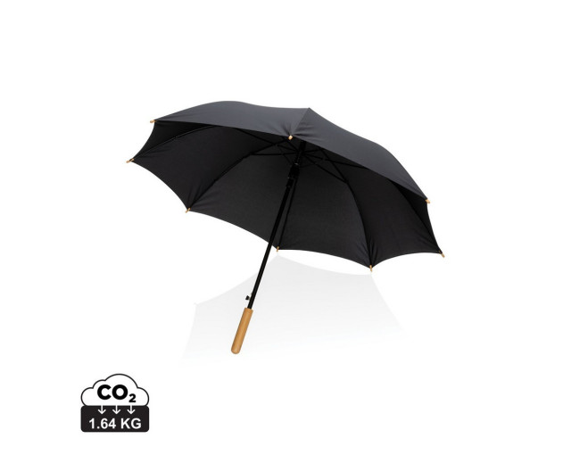 Bambusowy parasol automatyczny 23" Impact AWARE rPET z logo firmy w LazyStore!