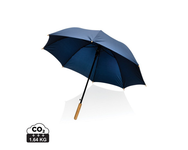 Bambusowy parasol automatyczny 23" Impact AWARE rPET z logo firmy w LazyStore!
