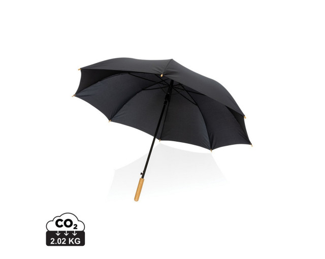 Bambusowy parasol automatyczny 27" Impact AWARE rPET z logo firmy w LazyStore!