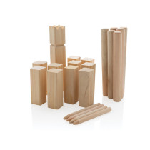 Zestaw do gry Kubb z logo firmy w LazyStore!