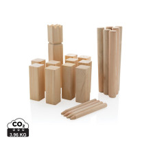 Zestaw do gry Kubb z logo firmy w LazyStore!
