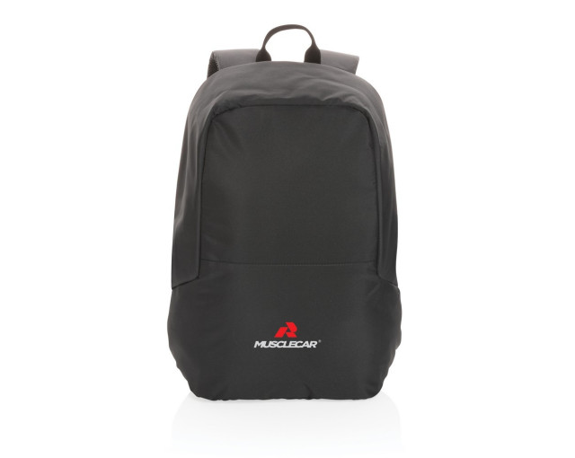 Plecak chroniący przed kieszonkowcami Impact AWARE™ RPET z logo firmy w LazyStore!