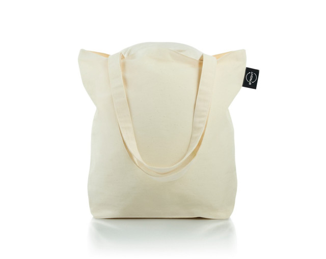 Torba bawełniana na zakupy B'RIGHT z logo firmy w LazyStore!