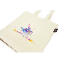 Torba bawełniana na zakupy B'RIGHT z logo firmy w LazyStore!