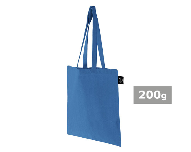 Torba z bawełny z recyklingu na zakupy B'RIGHT z logo firmy w LazyStore!