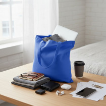 Torba z bawełny z recyklingu na zakupy B'RIGHT z logo firmy w LazyStore!