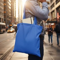 Torba z bawełny z recyklingu na zakupy B'RIGHT z logo firmy w LazyStore!