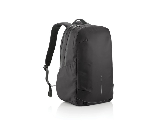 Bobby Explore plecak chroniący przed kieszonkowcami z logo firmy w LazyStore!