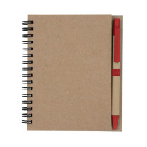 Notatnik A6 z długopisem | Sidney z logo firmy w LazyStore!