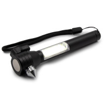 Latarka bezpieczeństwa 1 LED COB, przecinak do pasów, młotek bezpieczeństwa | Flint z logo firmy w LazyStore!