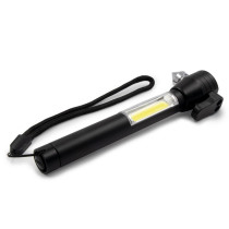 Latarka bezpieczeństwa 1 LED COB, przecinak do pasów, młotek bezpieczeństwa | Flint z logo firmy w LazyStore!