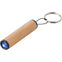 Bambusowa mini latarka, brelok do kluczy z logo firmy w LazyStore!