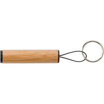 Bambusowa mini latarka, brelok do kluczy z logo firmy w LazyStore!