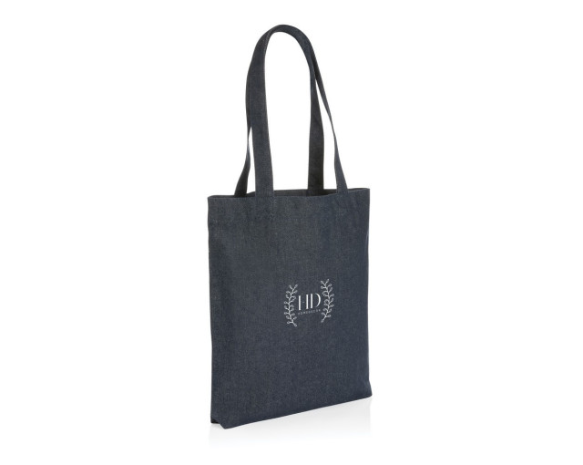 Torba na zakupy Impact AWARE™, dżins z recyklingu z logo firmy w LazyStore!