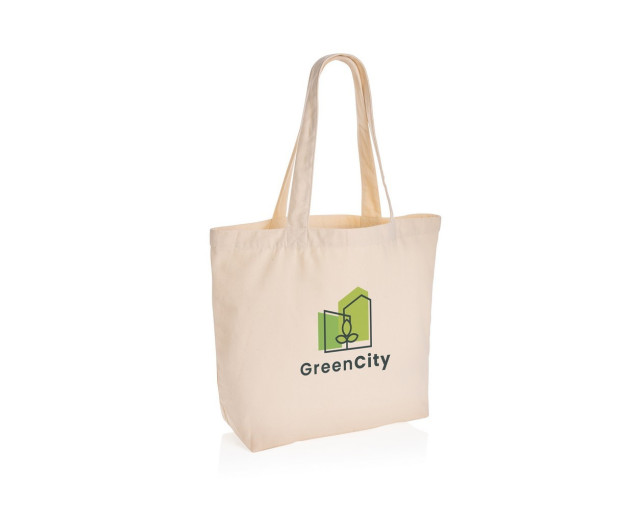 Torba na zakupy Impact AWARE™, bawełna z recyklingu z logo firmy w LazyStore!