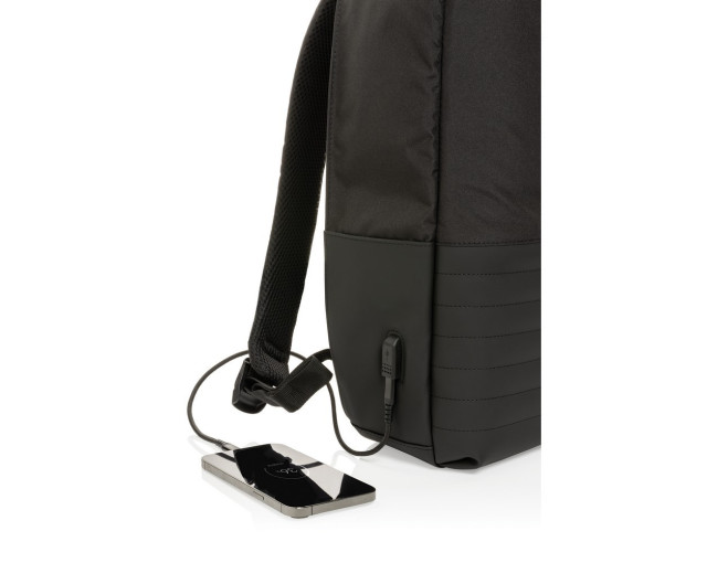 Plecak chroniący przed kieszonkowcami Swiss Peak AWARE™ RPET z logo firmy w LazyStore!