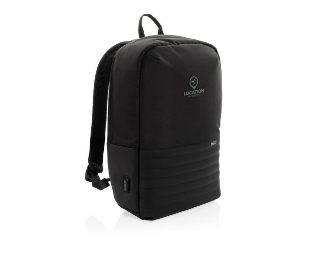 Plecak chroniący przed kieszonkowcami Swiss Peak AWARE™ RPET z logo firmy w LazyStore!