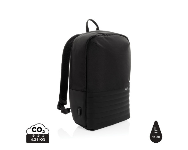 Plecak chroniący przed kieszonkowcami Swiss Peak AWARE™ RPET z logo firmy w LazyStore!